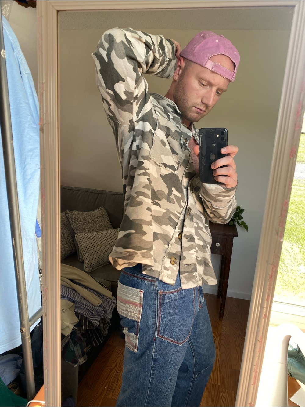 Kenzie Y2K camo shacket